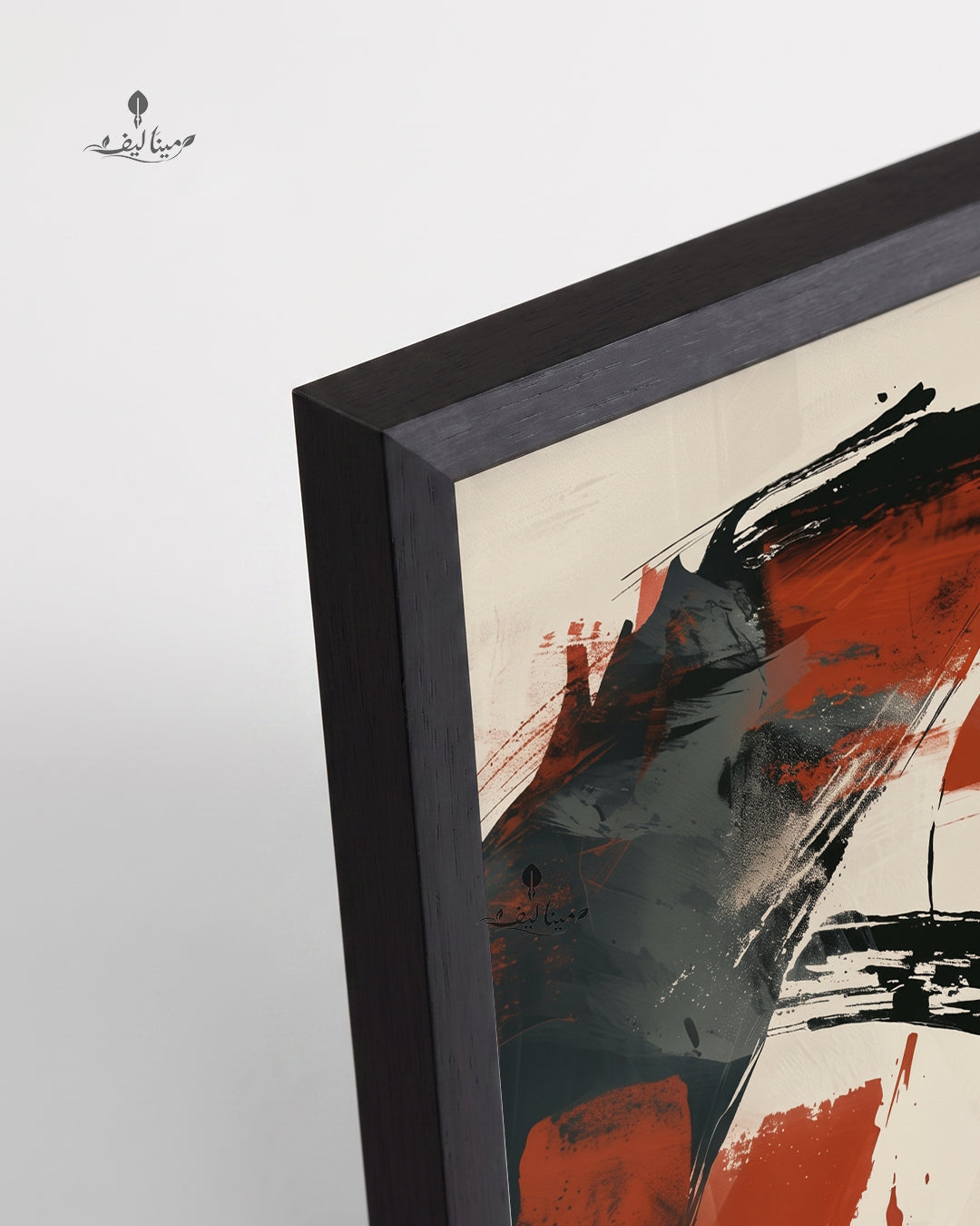 Bold Horse Head Red Black Brush Stroke Wall Art Canvas