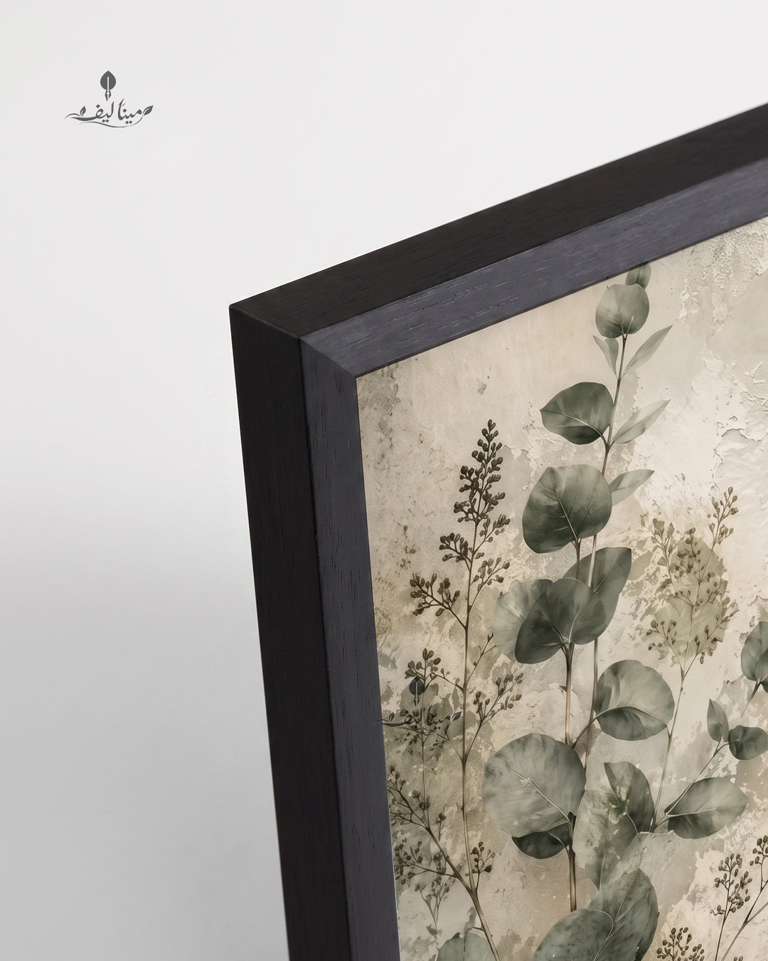 Eucalyptus Leaves Weathered Wall Botanical Wabi Sabi Wall Art Canvas