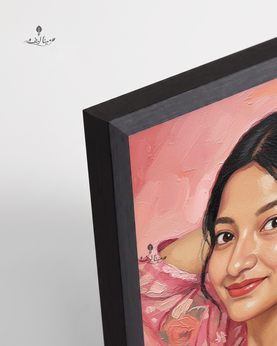 Customize Oil Painting with Urdu Calligraphy